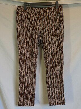 Cartonnier Women's Size 8 Gold and Black Straight Leg Slacks NWT